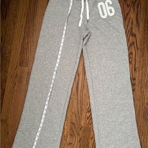 Edikted Gray Sweatpants with White Accents